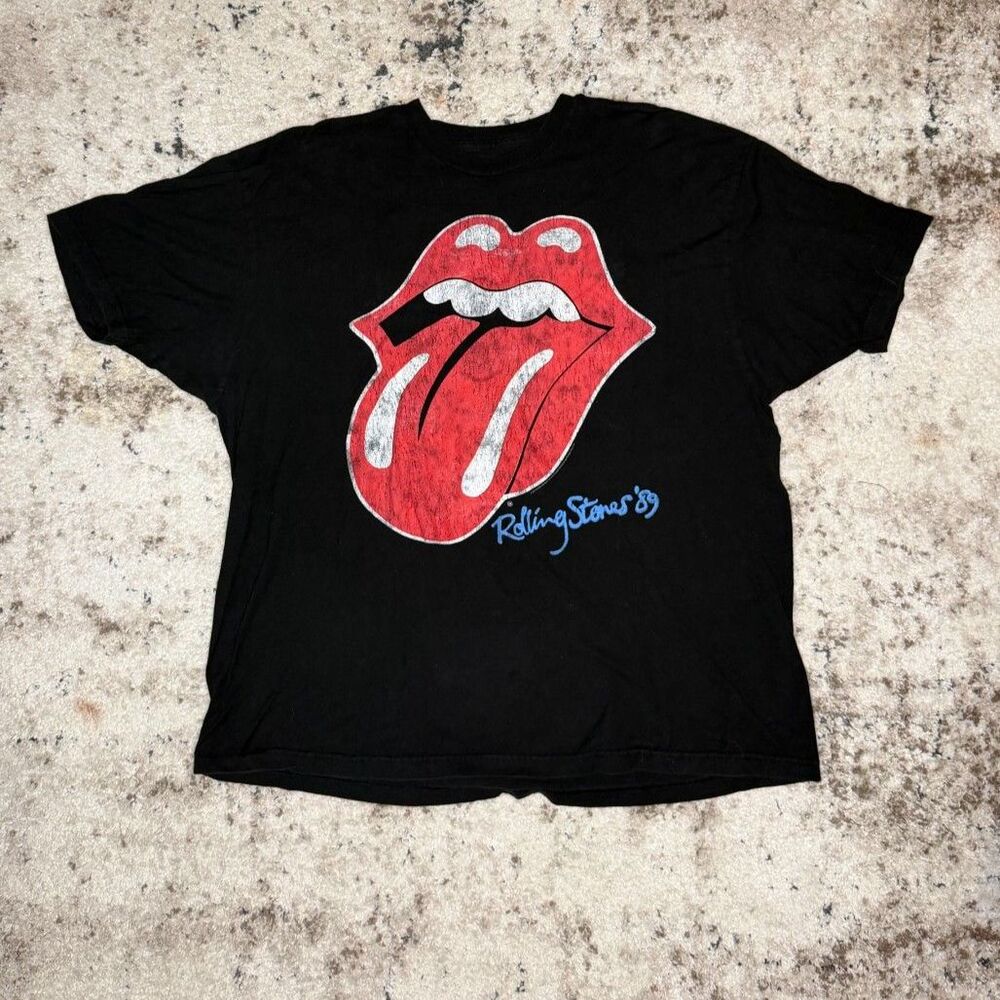 Rolling Stones Tongue Logo Distressed Tee